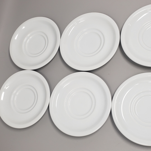 Set Of 6 Schmidt Porcelain China Teacup Saucers - Picture 8 of 9